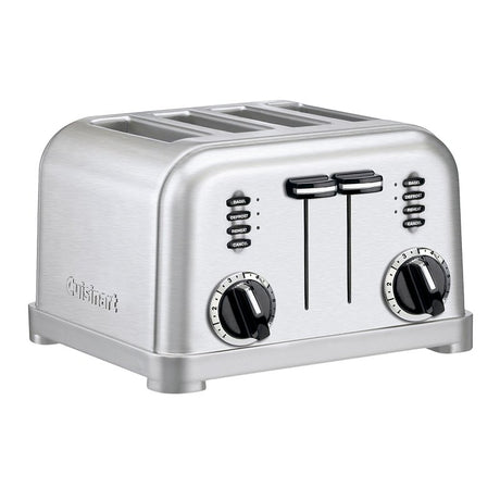 Cuisinart CPT-180 Series CPT-180P1 Classic Toaster, 4-Slice, Button Control, Metal