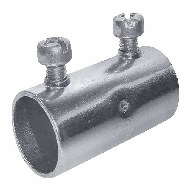 Sigma Engineered Solutions ProConnex 3/4 in. D Zinc-Plated Steel Set Screw Coupling For EMT 1 pk, Pack of 25