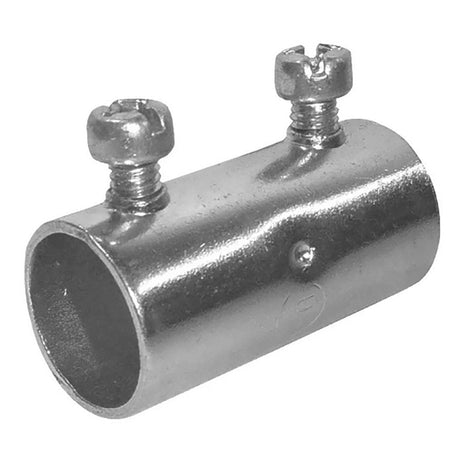 Sigma Engineered Solutions ProConnex 3/4 in. D Zinc-Plated Steel Set Screw Coupling For EMT 1 pk, Pack of 25