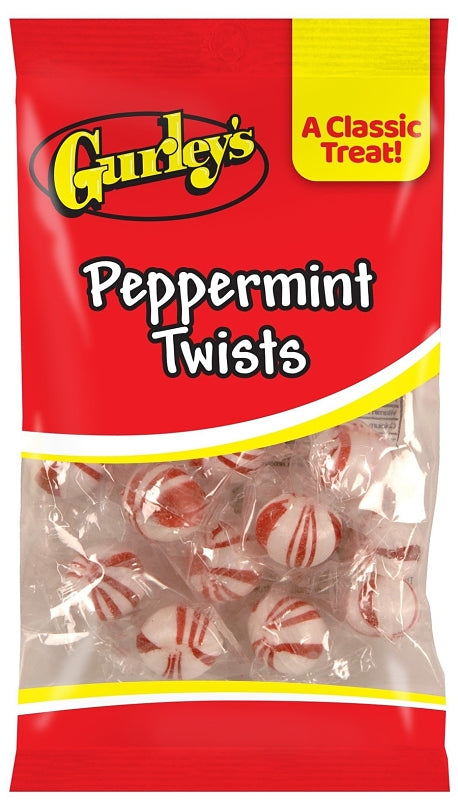 Gurley's 743792 Candy, Hard, Peppermint Twist Flavor, 4 oz, Pack of 12