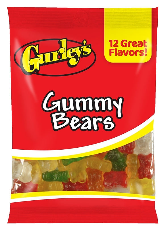 Gurley's 743780 Candy, Gummy, Gummy Bears Flavor, 5.75 oz, Pack of 12