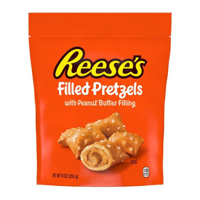 Reese's 848028 Filled Pretzel, Peanut Butter, 9 oz Bag, Pack of 6