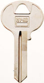 Hy-Ko 11010W1 Key Blank, Brass, Nickel, For: Wilson Bohannan Cabinet, House Locks and Padlocks, Pack of 10