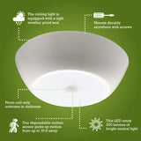 Mr. Beams 7.48 in. L White Battery Powered LED Motion Sensor Light 300 lm