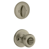 Kwikset 690T 5CP6ALRCSK6 Combination Lockset, Left, Right, Knob Handle, Tylo Design, Antique Brass