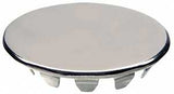 Danco 80246 Series Sink Hole Cover, 1.25 in OD x 0.12 in H Dimensions, Snap-In, Stainless Steel, Chrome Plated