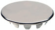 Danco 80246 Series Sink Hole Cover, 1.25 in OD x 0.12 in H Dimensions, Snap-In, Stainless Steel, Chrome Plated