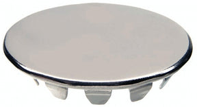 Danco 80246 Series Sink Hole Cover, 1.25 in OD x 0.12 in H Dimensions, Snap-In, Stainless Steel, Chrome Plated