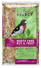 Morning Song Melody Select Series 14055 Sunflower Heart Waste Free Nut & Fruit, 5 lb, Premium, Bag