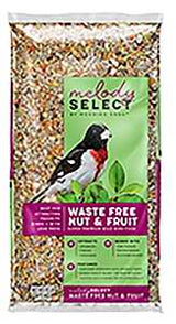 Morning Song Melody Select Series 14056 Sunflower Heart Waste Free Nut & Fruit, 10 lb, Premium, Bag