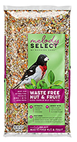 Morning Song Melody Select Series 14056 Sunflower Heart Waste Free Nut & Fruit, 10 lb, Premium, Bag