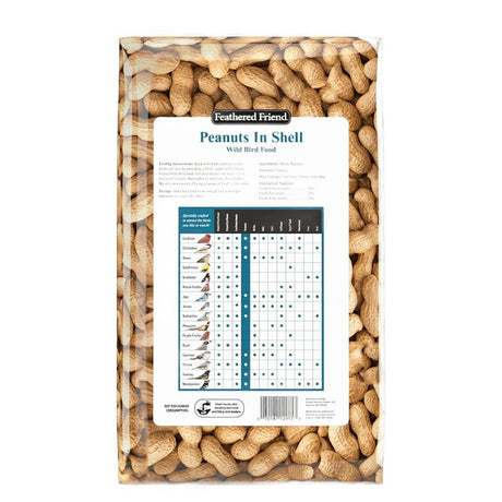 Feathered Friend 14369 Shelled Peanuts Wild Bird Food, 3 lb, Bag