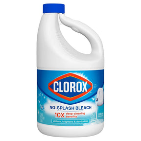Clorox Splash-Less 32339 Bleach, 77 oz, Bottle, Liquid, Clean Linen, Pack of 6