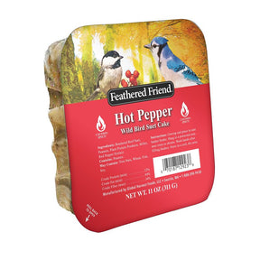 Feathered Friend 14377 Peanuts Wild Bird Food, 11 oz, Suet, Hot Pepper
