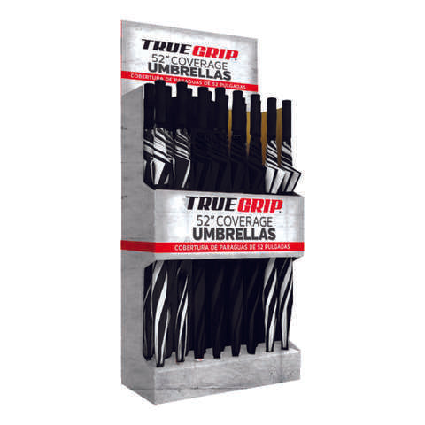 Rainbrella Black/White 60 in. D Golf Umbrella, Pack of 32