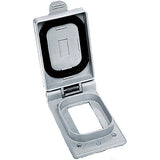 Hubbell CWP26CR Commercial Grade Weatherproof Lift Cover Plate for GFCI & Stylized Receptacles, Grey