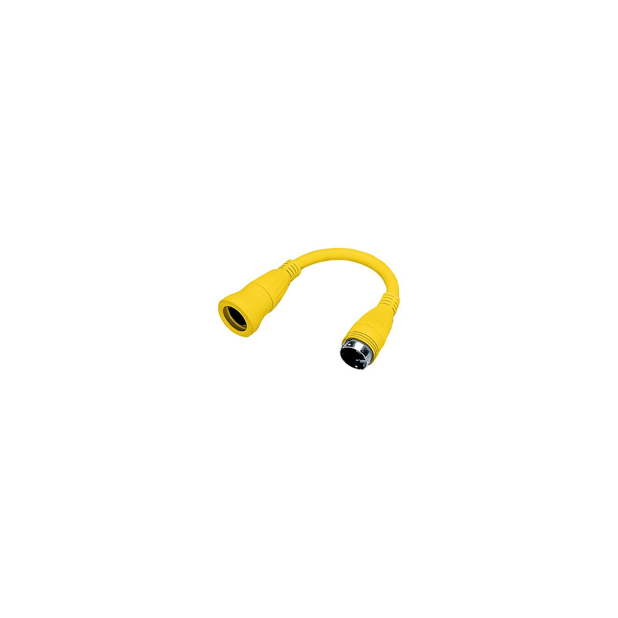 Hubbell HBL61CM71 Yellow Twist Lock Female to Twist Lock Male Adapter