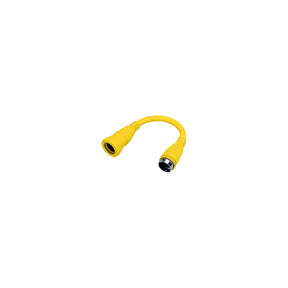 Hubbell HBL61CM71 Yellow Twist Lock Female to Twist Lock Male Adapter