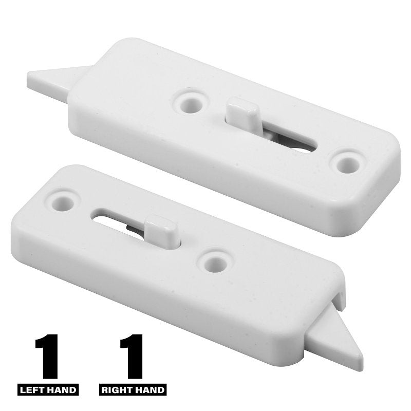 Prime-Line F 2737 Tilt Latch, White, Includes: (1) Left Hand Latch, (1) Right Hand Latch, Fastener