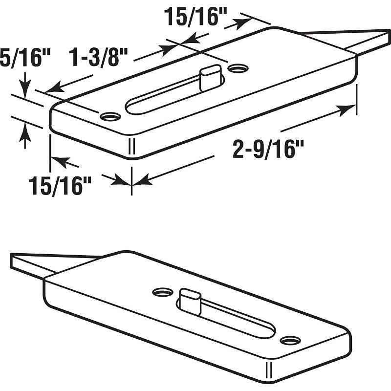 Prime-Line F 2737 Tilt Latch, White, Includes: (1) Left Hand Latch, (1) Right Hand Latch, Fastener