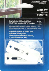 Prime-Line F 2737 Tilt Latch, White, Includes: (1) Left Hand Latch, (1) Right Hand Latch, Fastener