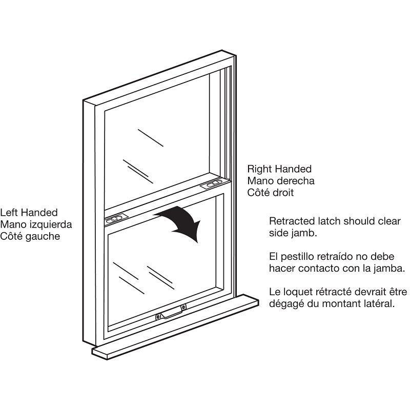 Prime-Line F 2749 Tilt Latch, Plastic, White, Pack of 6