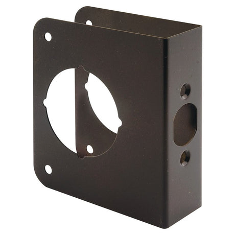 Prime-Line U 10744 Door Guard, 2-3/8 in Backset, 1-3/8 in Thick Door, Brass, Classic Bronze, 4-1/2 in H, 3-7/8 in W