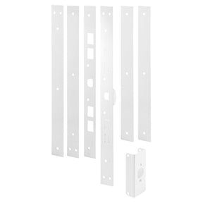 Defender Security U 11026 Door Jamb Kit, 59-1/2 in L, 12 ga Thick, Steel, Powder-Coated