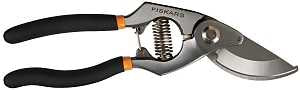 Fiskars 92756965J Pruning Shear, 3/4 in Cutting Capacity, Steel Blade, Bypass Blade, Comfort Grip Handle