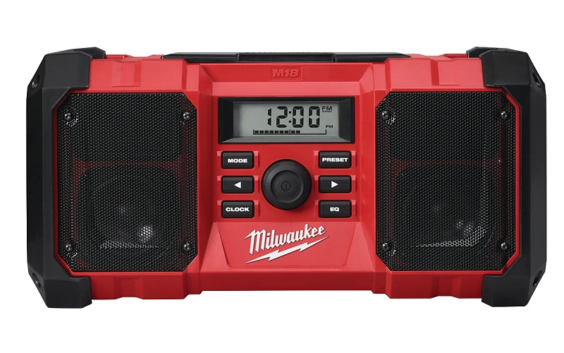 Milwaukee 2890-20 Jobsite Radio, 18 V, 1.5 to 5 Ah, 10-Channel, Includes: Cable