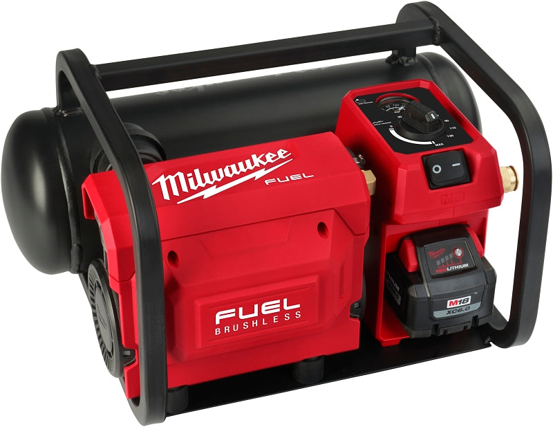 Milwaukee M18 FUEL 2840-20 Portable Air Compressor, Battery, Tool Only, 2 gal Tank, 18 V, 135 psi Pressure, 1.2 cfm Air