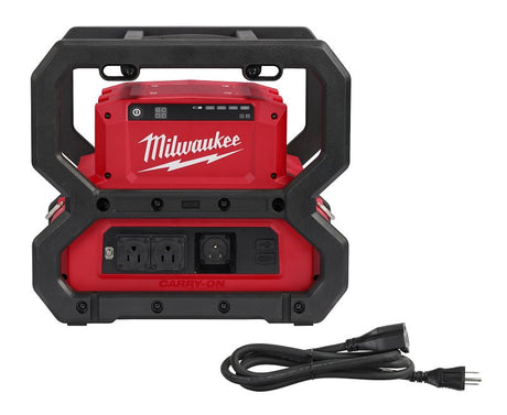 Milwaukee 2845-20 Power Supply, 120 V Input, 15 A Output, 3600/1800 W Nominal Output, 2-USB Port
