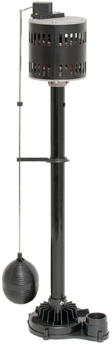 Superior Pump 92553 Sump Pump, 1-Phase, 3.06 A, 120 V, 0.5 hp, 1-1/2 in Outlet, 60 gpm, Thermoplastic