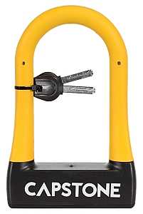 Kent 67225 Bike U-Lock with Key, Standard, Brass/Steel, Black, Vinyl