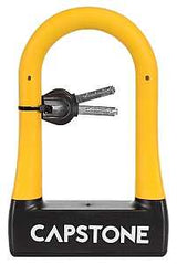 Kent 67225 Bike U-Lock with Key, Standard, Brass/Steel, Black, Vinyl
