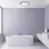 Feit EDGELIT 1.1 in. H X 15 in. W X 15 in. L Nickel White LED Flat Panel Light Fixture