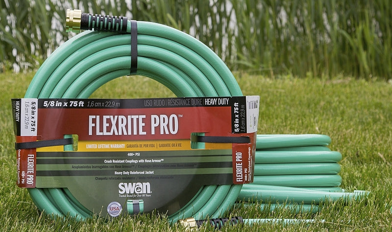Swan FXP58075 Garden Hose, 75 ft L, Female