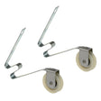 Prime-Line B 640 Adjustable Spring Tension Roller Assembly, 1 in Dia Roller, 1/4 in W Roller, Polyethylene Roller, Steel