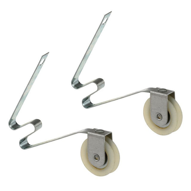 Prime-Line B 640 Adjustable Spring Tension Roller Assembly, 1 in Dia Roller, 1/4 in W Roller, Polyethylene Roller, Steel