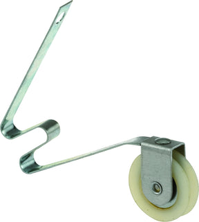 Prime-Line B 640 Adjustable Spring Tension Roller Assembly, 1 in Dia Roller, 1/4 in W Roller, Polyethylene Roller, Steel