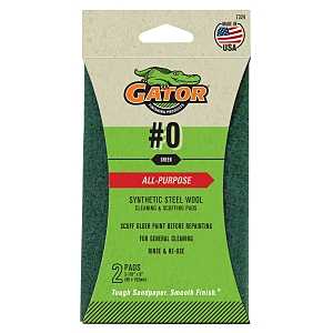 Gator 7324 Scuffing Pad, 6 in L, 3-7/8 in W, Stearate Abrasive