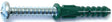 Midwest Fastener 24347 Anchor Kit, Plastic, Includes: (1) #8, #10 and #12 Anchors, Pack of 5