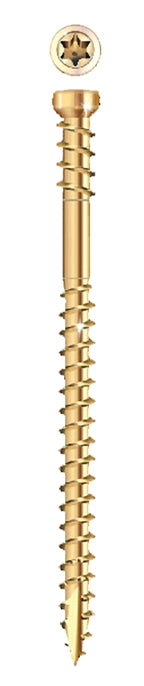 GRK Fasteners RT Series 16077 Screw, #8 Thread, 2 in L, Reverse Thread, Trim Head, Star Drive, Steel, 725 PAIL