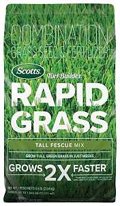 Scotts 18222 Rapid Grass Seed Mix, 5.6 lb Bag, 1845 sq-ft Coverage Area, Tall Fescue