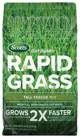 Scotts 18222 Rapid Grass Seed Mix, 5.6 lb Bag, 1845 sq-ft Coverage Area, Tall Fescue