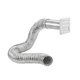 Lambro 1377W Wall Louvered Vent Kit, Plastic, White, 5-Piece