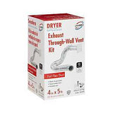 Lambro 1377W Wall Louvered Vent Kit, Plastic, White, 5-Piece