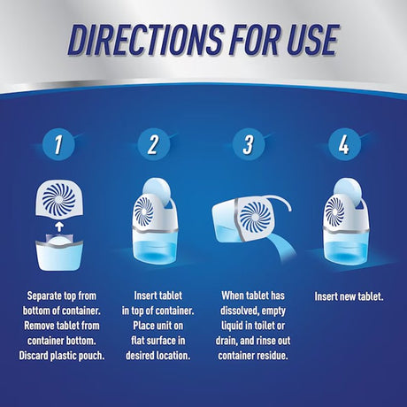 DampRid FG97FSSB Drop-In Tab Moisture Absorber Refill, 15.8 oz Tablet, Solid, Fresh