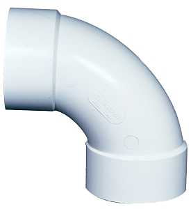 IPEX 040214 Pipe Elbow, 4 in, Hub, 90 deg Angle, PVC