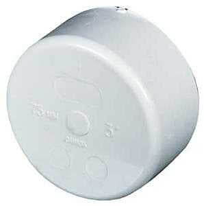 IPEX 040959 Sewer and Drain Pipe Cap, 4 in, Hub, PVC